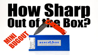 Benchmade Mini Bugout | Testing the Factory Sharpness - Video