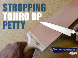 Stropping a Tojiro DP Petty Knife - Video