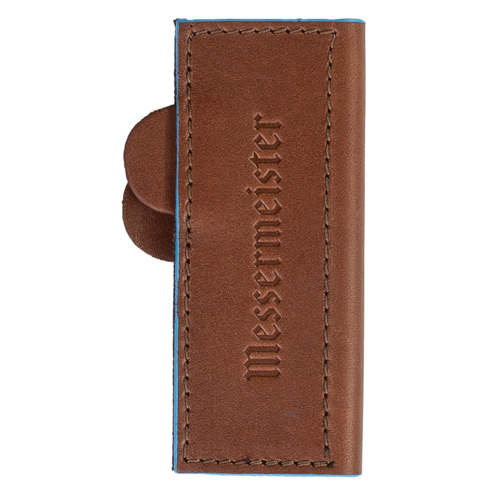 Messermeister Leather Edge-Guard with Magnetic Closure - Saddle Brown